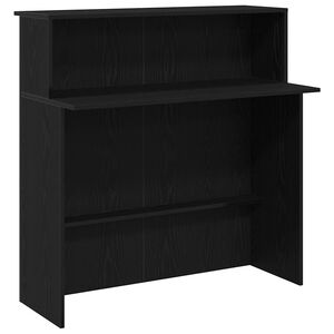 vidaXL Recepcijski stol crni 100x50x103,5 cm izrađeno drvo