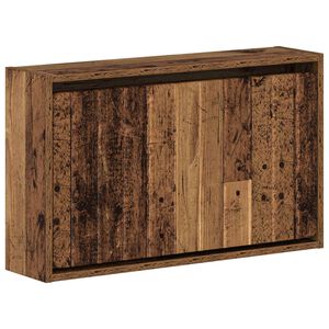 vidaXL Ormar za cipele na zidu ZWOLLE 71 x 17 x 43 cm Staro drvo