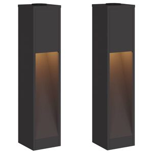 vidaXL Solarna LED svjetiljka za stazu 2 kom. Topla bijela