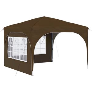 vidaXL Rastezljivi &scaron;ator za zabave 290 x 290 x 245 cm Sivosmeđa