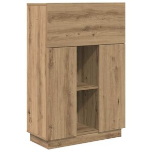 vidaXL Stol Umjetnički hrast Konstruirano drvo 71.5 x 31.5 x 106.5 cm