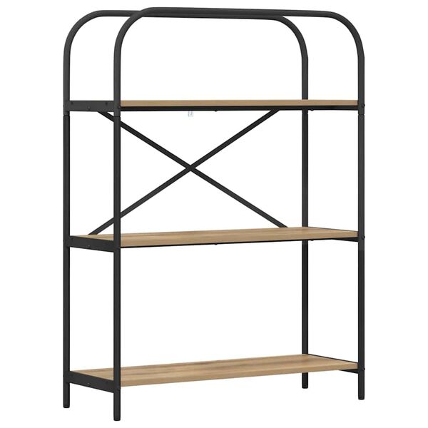 vidaXL Polica Umjetnički hrast 80 x 30 x 109 cm Konstruirano drvo