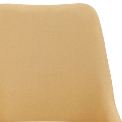 vidaXL Okretne blagovaonske stolice od tkanine 6 kom žute