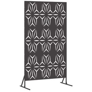 vidaXL Zaslon za privatnost 100 x 50 x 180 cm Čelik Crna