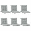 vidaXL Jastuci za stolice 6 kom svjetlosivi 120x50x7cm tkanina
