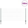 vidaXL Ograda s postovima Zelena 1,2 x 100 m Čelik i PVC