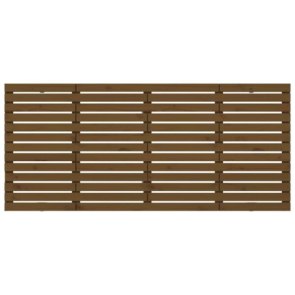 vidaXL Zidno uzglavlje boja meda 166x3x91,5 cm masivna borovina