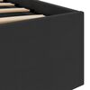 vidaXL Hidraulični okvir za krevet od umjetne kože LED crni 180x200 cm