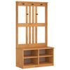 vidaXL Drvo za dvoranu SANDNES 87x40x159,5 cm puno drvo bor