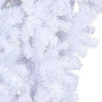 vidaXL Naopako umjetno božićno drvce sa stalkom bijelo 150 cm