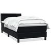 vidaXL Box spring krevet s madracem crni 90x220 cm bar&scaron;unasti
