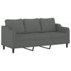 vidaXL 4-dijelni set sofa s jastucima tamnosivi od tkanine