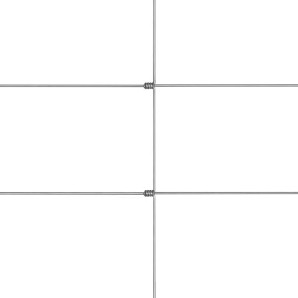 vidaXL Vrtna ograda od pocinčanog čelika 50 x 1,5 m srebrna