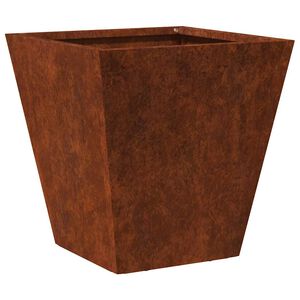 vidaXL Vrtna sadilica antracit 30x30x30 cm Pohabani čelik