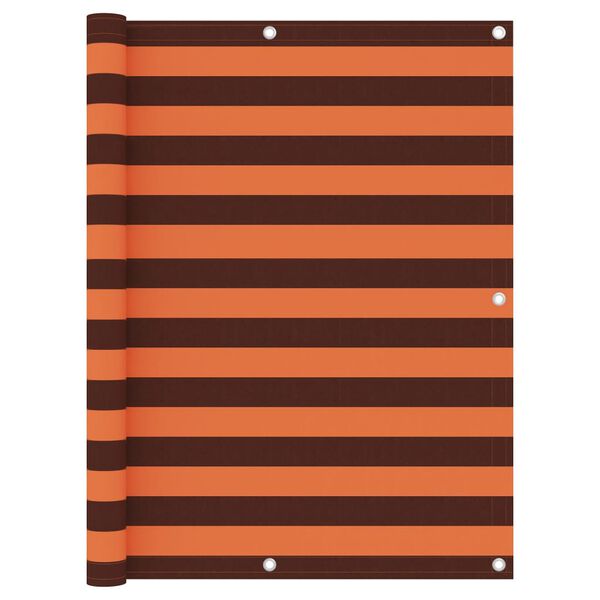 vidaXL Balkonski zastor narančasto-smeđi 120x500 cm od tkanine Oxford