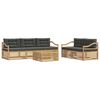 vidaXL Set vanjskih sofa 6 kom. Bijela i antracit