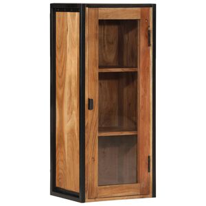 vidaXL Zidni kupaonski ormarić 40x30x90 cm od drva bagrema i željeza