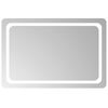 vidaXL LED kupaonsko ogledalo s ogledalom *Transparent*an 90 x 60 cm