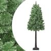 vidaXL Umjetno božićno drvce s nogom 120 cm PVC i metal Zelena