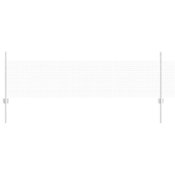 vidaXL Ograda s postovima Srebrno 0,5 x 10 m Čelik