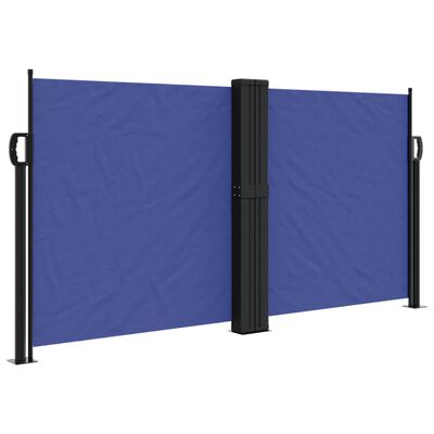 vidaXL Uvlačiva bočna tenda 120 x 600 cm plava