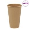 vidaXL papirnate &scaron;alice za kavu 1000 kom 16 oz 400 ml smeđe