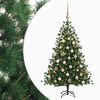 vidaXL Umjetno božićno drvce s kuglicom 150 cm 150 LED lampica