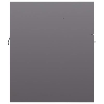 vidaXL Ormarić za umivaonik visoki sjaj sivi 41 x 38,5 x 46 cm drveni
