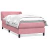 vidaXL Box Spring krevet s madracem ružičasti 100x220 cm bar&scaron;un