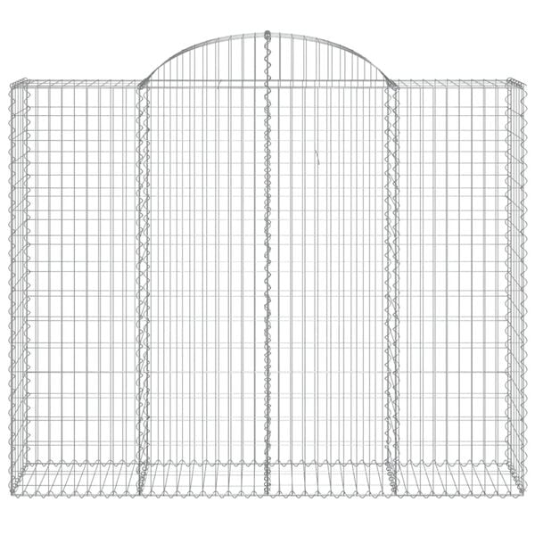 vidaXL Lučne gabionske ko&scaron;are 6 kom 200x50x160/180cm pocinčano željezo