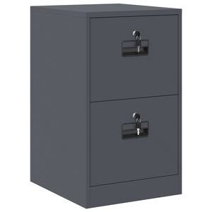 vidaXL Kabinet za datoteke s ladicama Antracit 44 x 50 x 106.5 cm