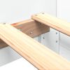 vidaXL Okvir za krevet bijeli 90x200 cm konstruirano drvo