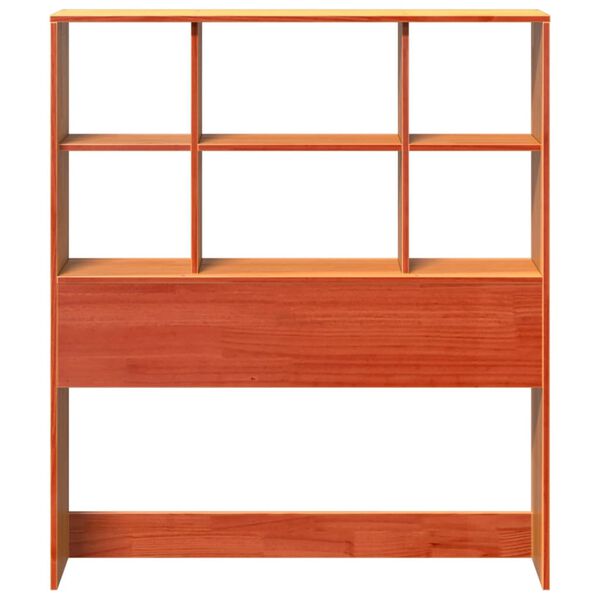 vidaXL Uzglavlje sa spremištem voštano smeđe 75 cm od masivne borovine