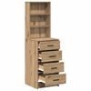 vidaXL Highboard hrast artisan 40 x 41 x 135 cm Konstruirano drvo
