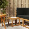vidaXL Klupa za sjedenje Prirodna 43 x 43 x 37 cm Čvrsto drvo akacije