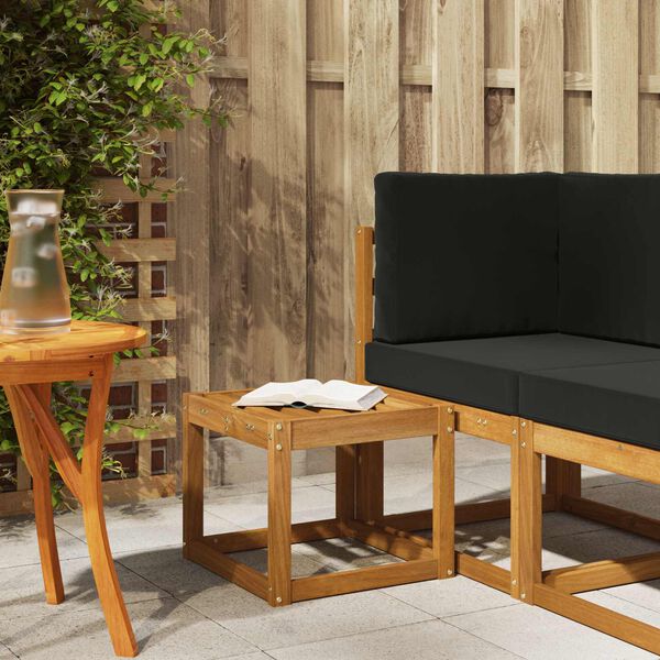 vidaXL Klupa za sjedenje Prirodna 43 x 43 x 37 cm Čvrsto drvo akacije