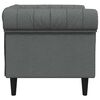 vidaXL Chesterfield sofa stolica Tamno siva 78.5 x 74.5 x 74.5 cm