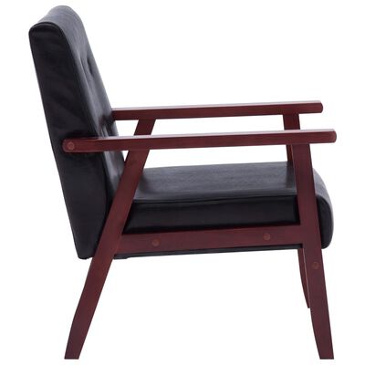 vidaXL 2-dijelni set sofa od umjetne kože crni