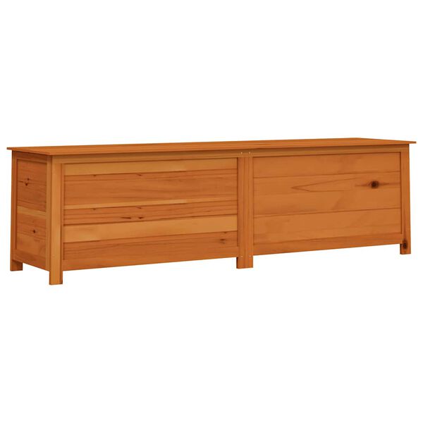 vidaXL Vanjska kutija za jastuke smeđa 200x50x56 cm masivna jelovina