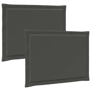 vidaXL Jastučići za sjedenje 2 kom. Poliester Antracit 47 x 36 x 2 cm