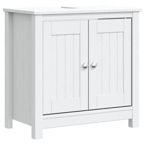 vidaXL Kupaonski ormarić za umivaonik BERG bijeli 60x34x59 cm borovina