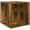 vidaXL Bočni stolić dimljeni hrast 33 x 33 x 34,5 cm konstruirano drvo