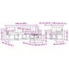 vidaXL Set vanjskih sofa s jastukom 7 pcs Prirodna i krem