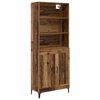 vidaXL Highboard 2 pcs Staro drvo Konstruirano drvo