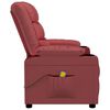 vidaXL Masažna fotelja od umjetne kože crvena boja vina