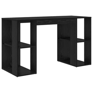 vidaXL Stol Crni hrast Konstruirano drvo 130 x 50.5 x 75 cm