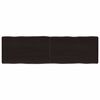 vidaXL Stolna ploča tamnosmeđa 140x40x(2-6) cm obrađena hrastovina