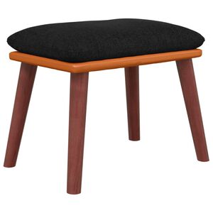 vidaXL Tabure crni 45x29,5x35 cm od tkanine i umjetne kože