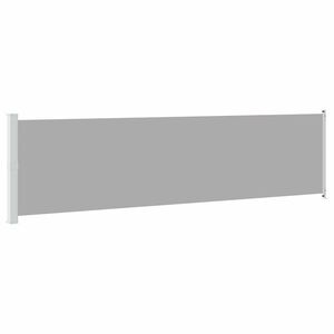vidaXL Uvlačiva bočna tenda za terasu 614 x 160 cm siva