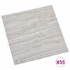vidaXL Podne daske 55 pcs Svijetlo siva 5,11 m&sup2; PVC
